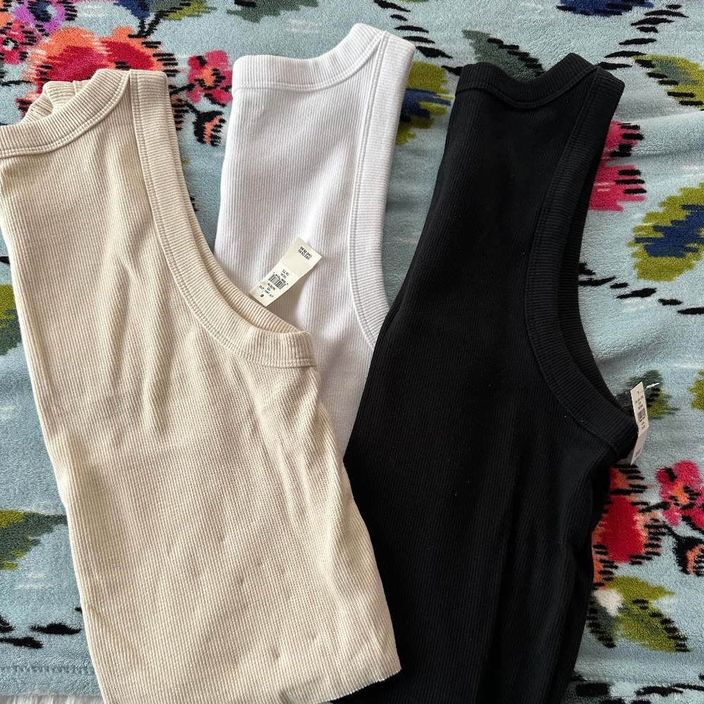 3 Aerie Free Spirit Ribbed Tank Tops